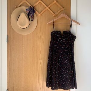 MADEWELL Pintuck Cami Dress in Fresh Strawberries